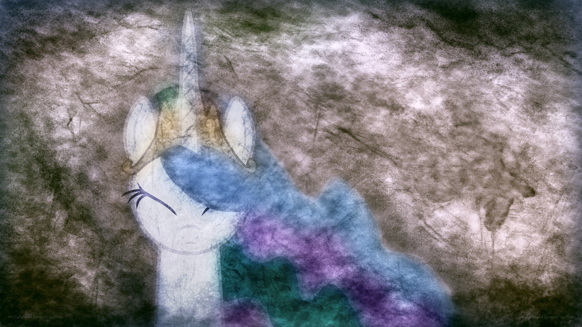 Celestia in misty silhouette