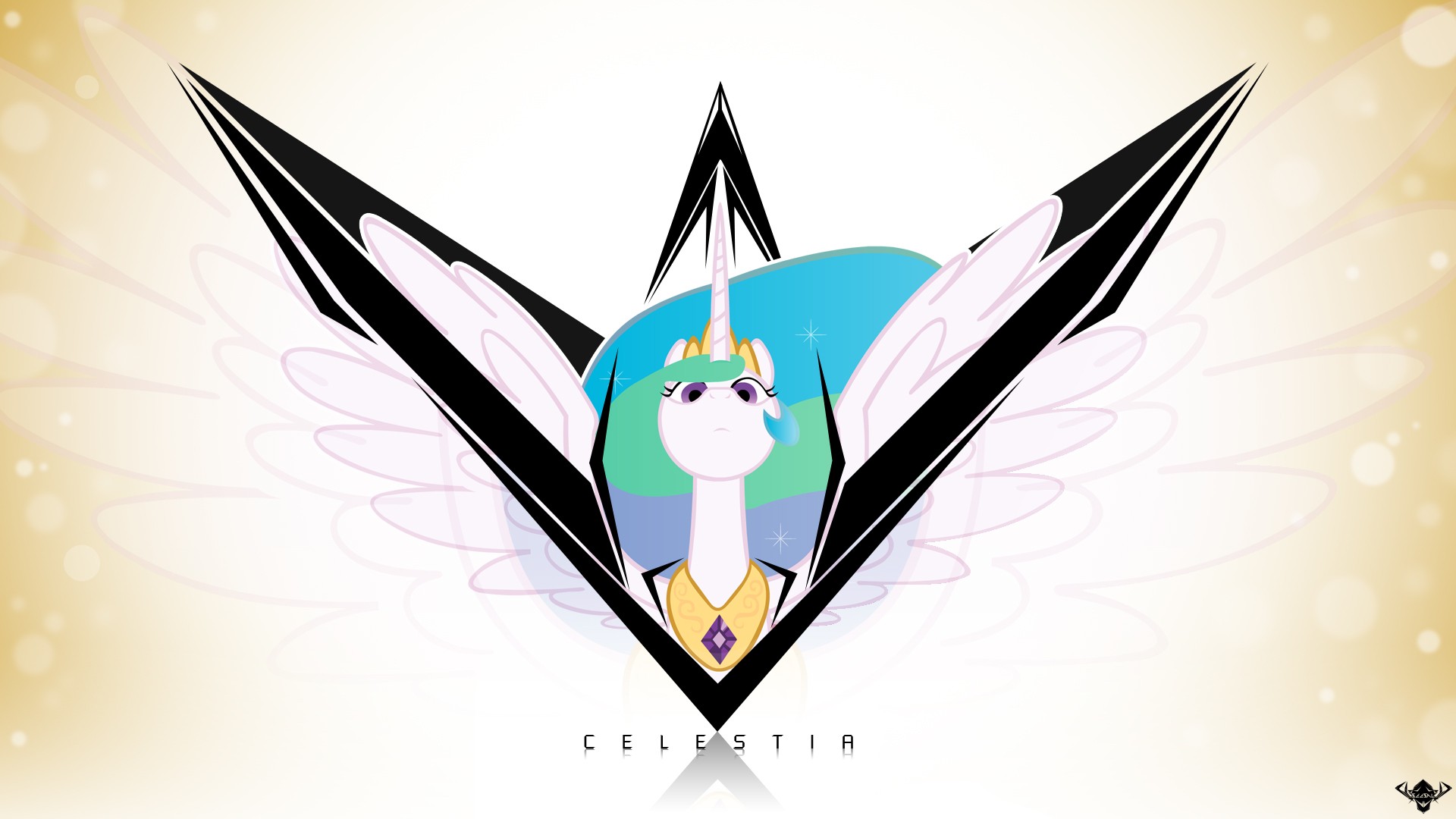 Celestia logo with wings