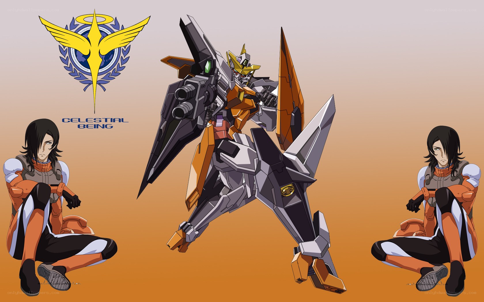 Celestial Being mecha and pilot