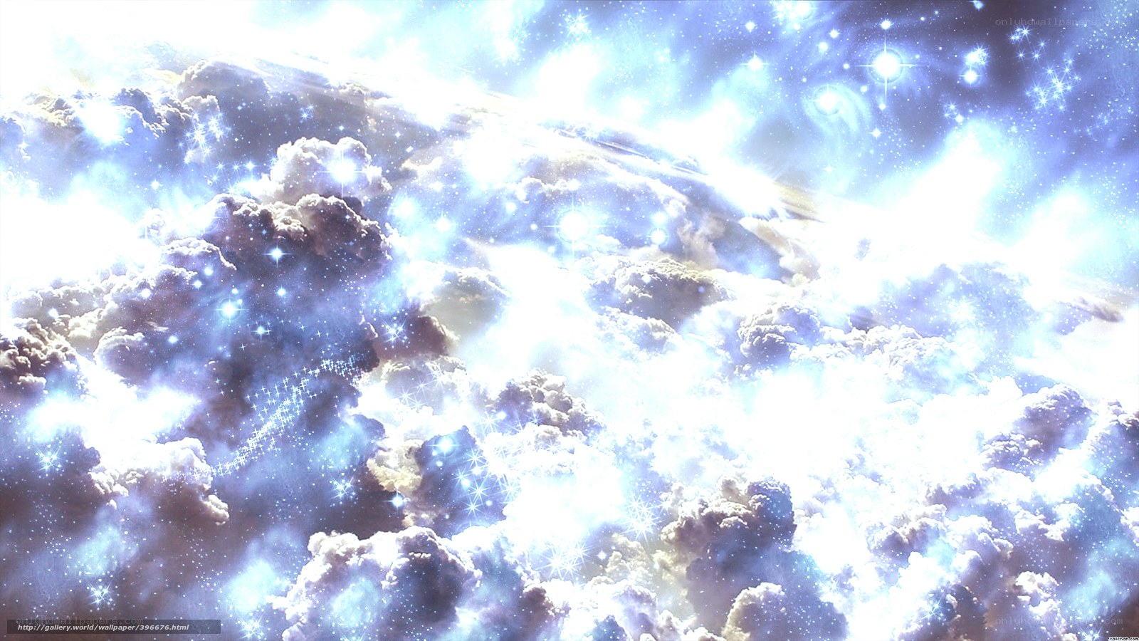 celestial clouds and stars