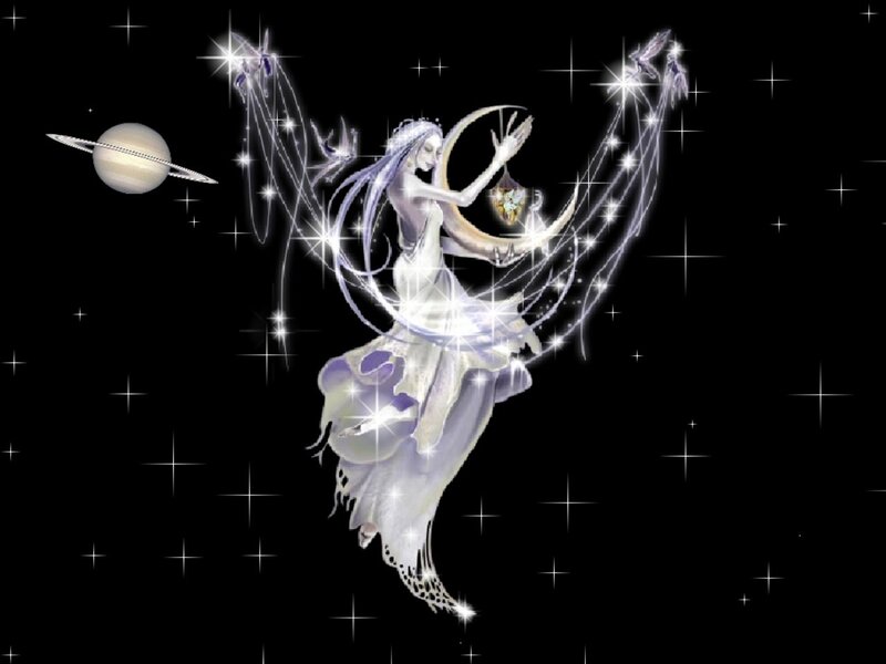 celestial dancer with planet