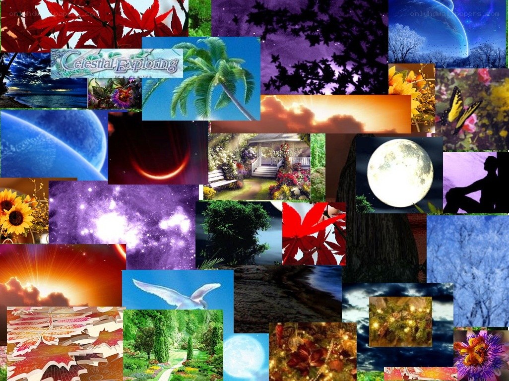 Celestial Exploring collage