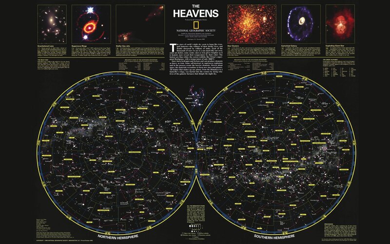 Celestial Map of Stars