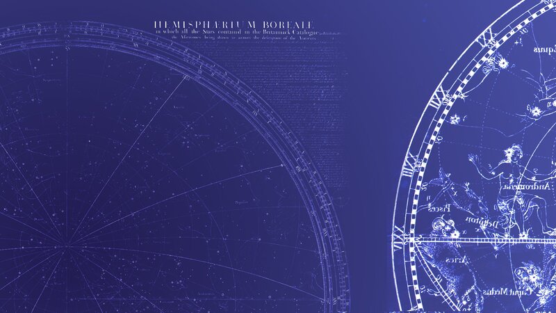 Celestial map of the northern hemisphere