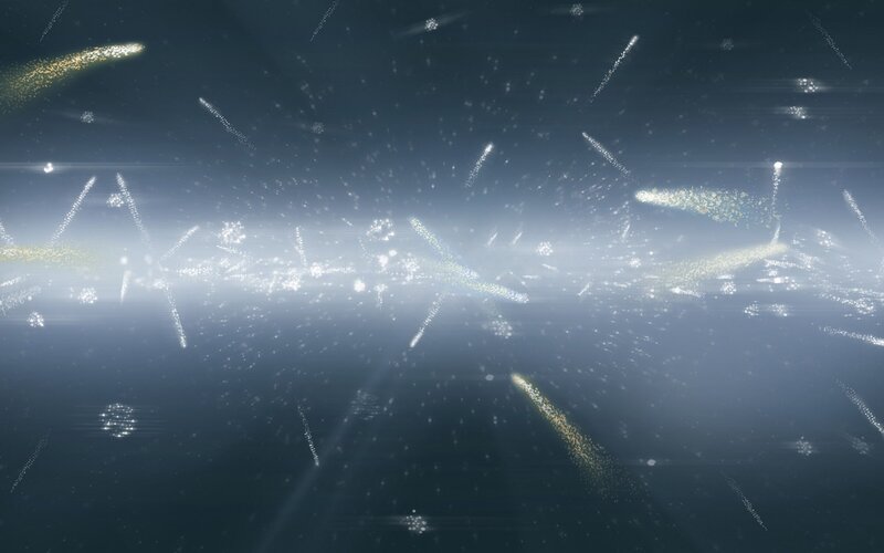celestial particle explosion