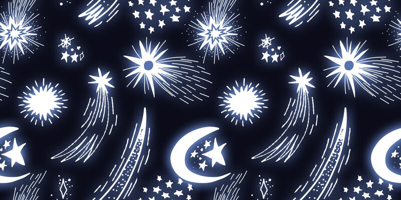 Celestial Pattern with Stars