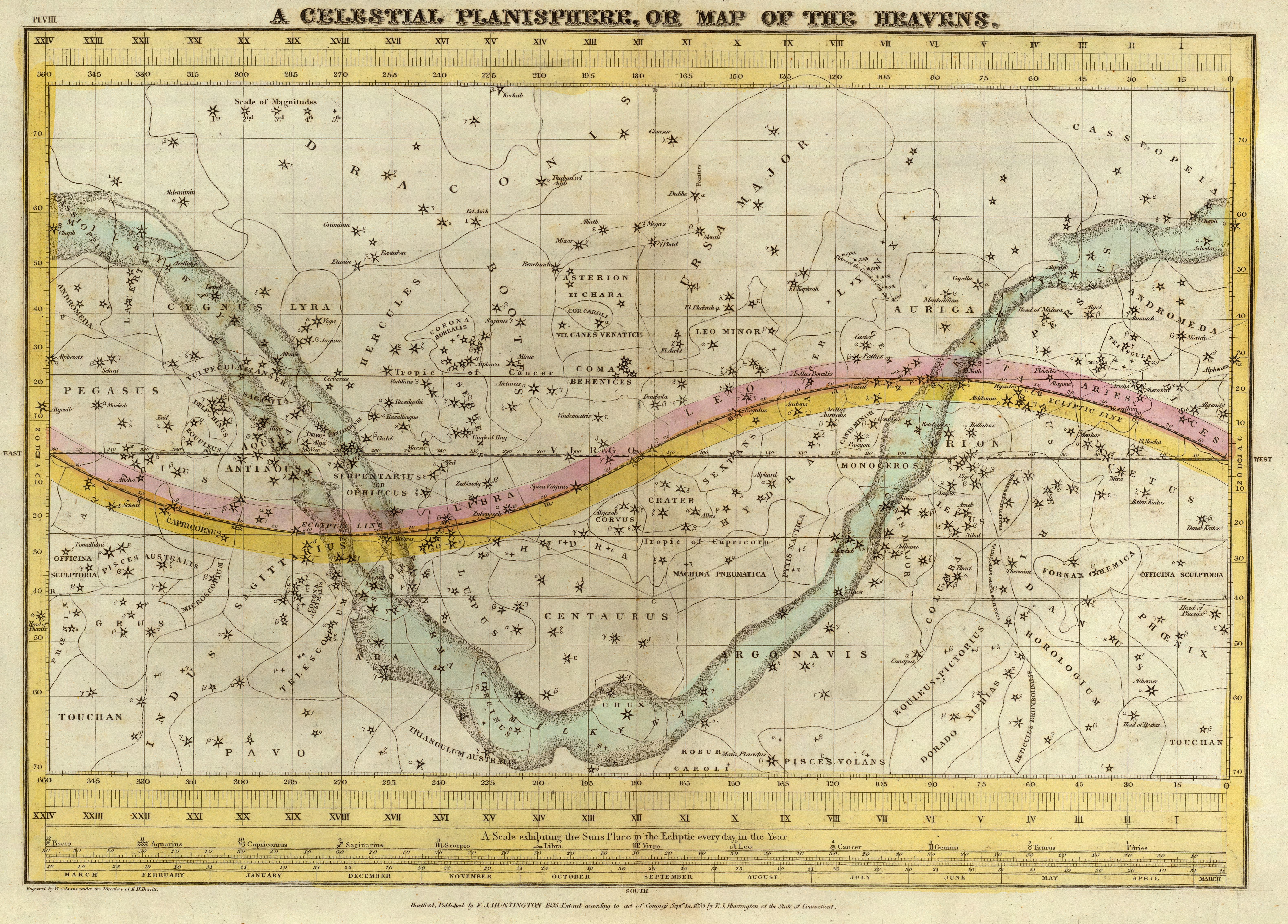 Celestial Planisphere Map