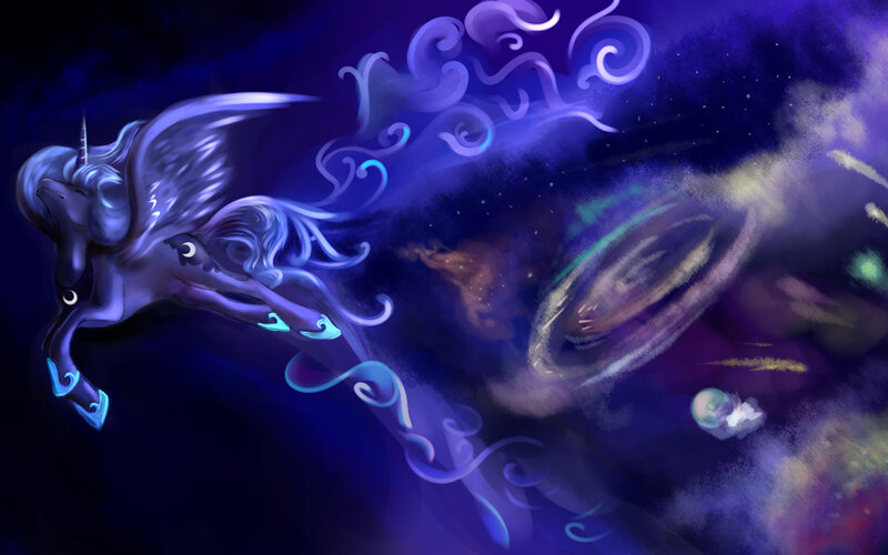 celestial pony in space