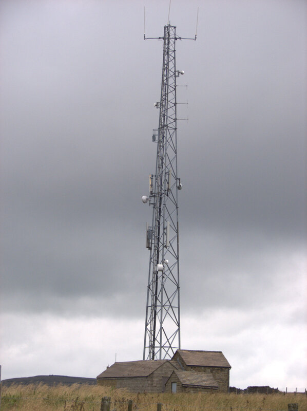 cell tower on a hill