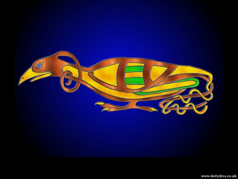 Celtic bird design