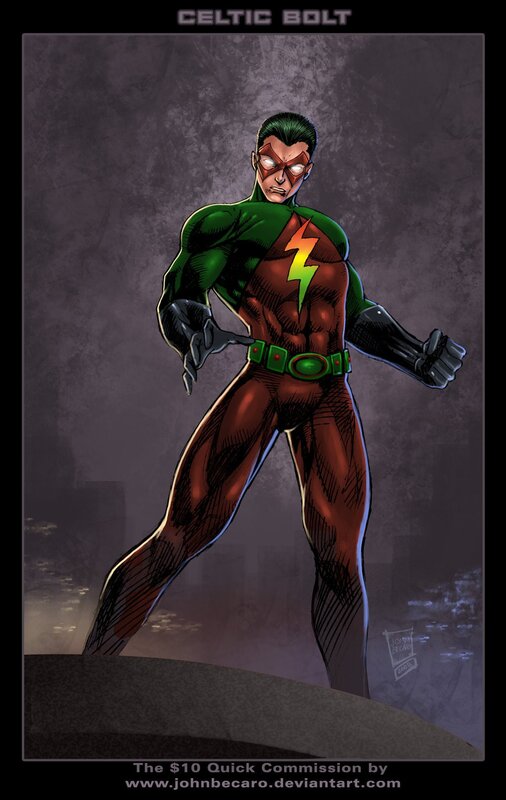 Celtic Bolt superhero