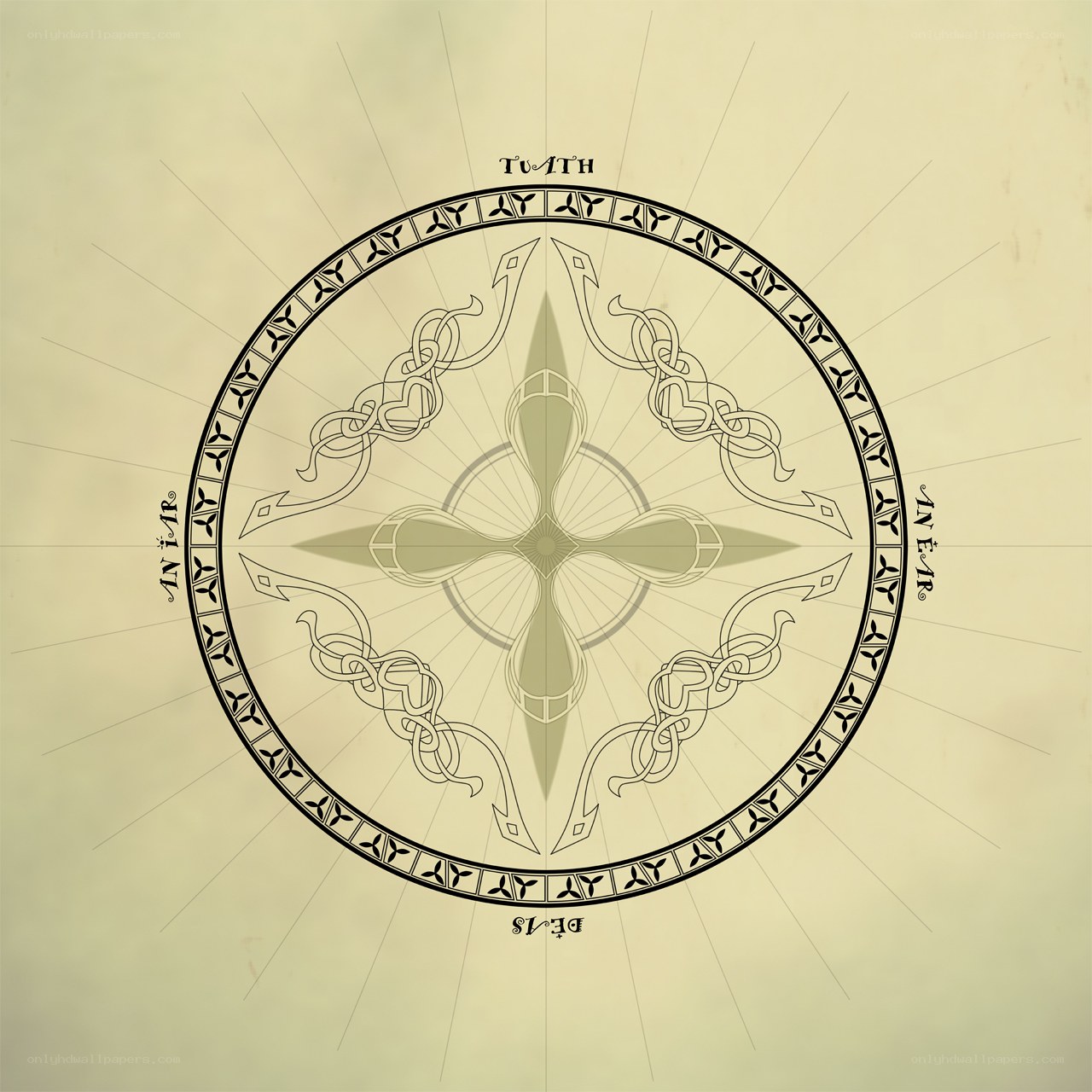 Celtic compass design