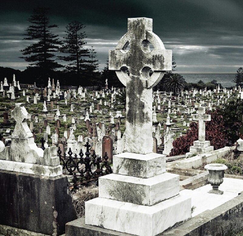 Celtic Cross in Cemetery