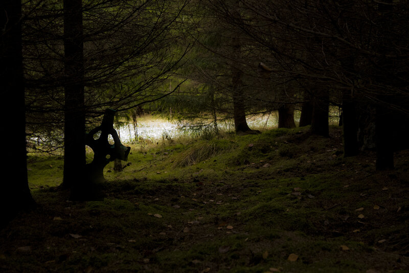 Celtic Cross in Forest