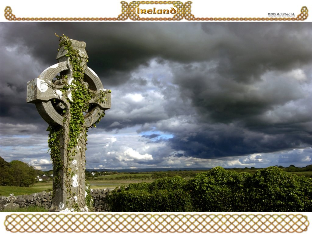Celtic cross in Ireland