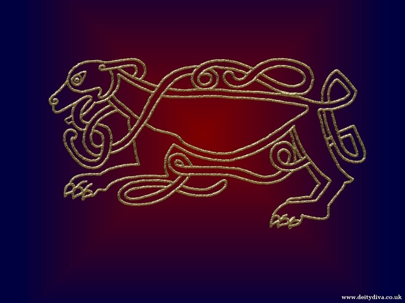 Celtic dog design