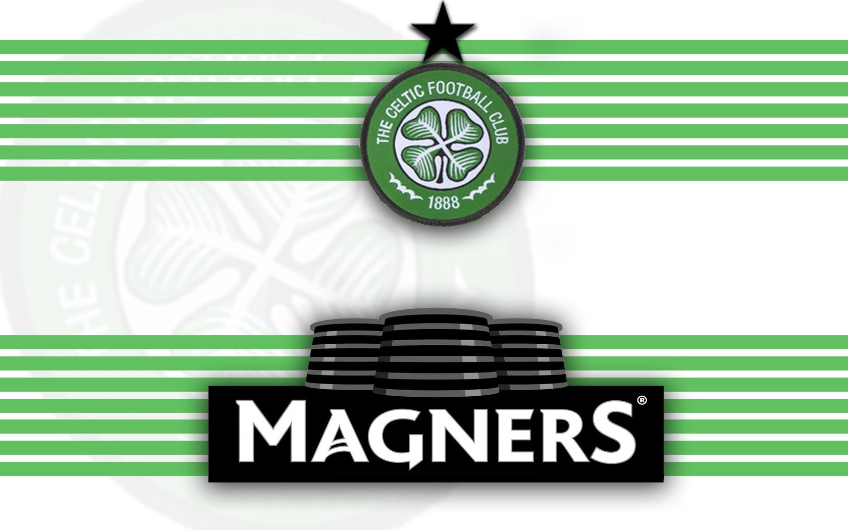 Celtic FC and Magners logo
