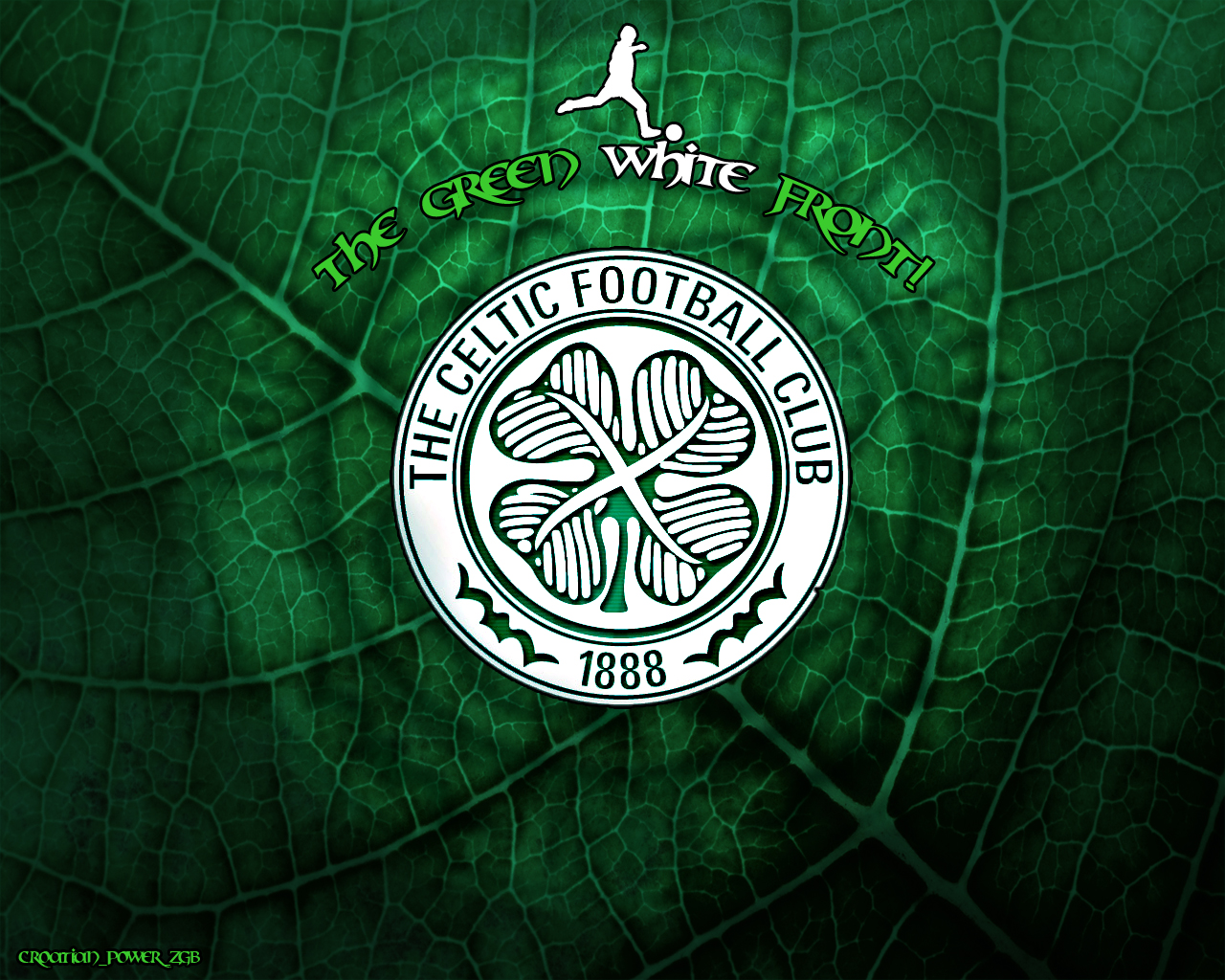 Celtic FC Leaf Background