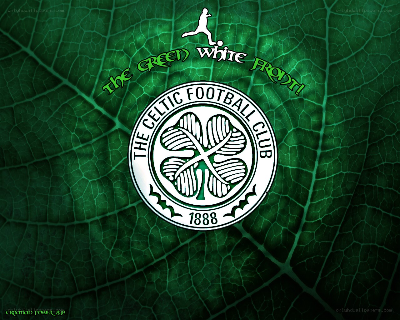 Celtic FC Leaf Background