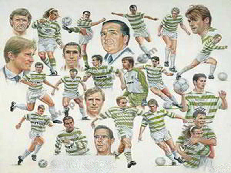 Celtic FC player collage