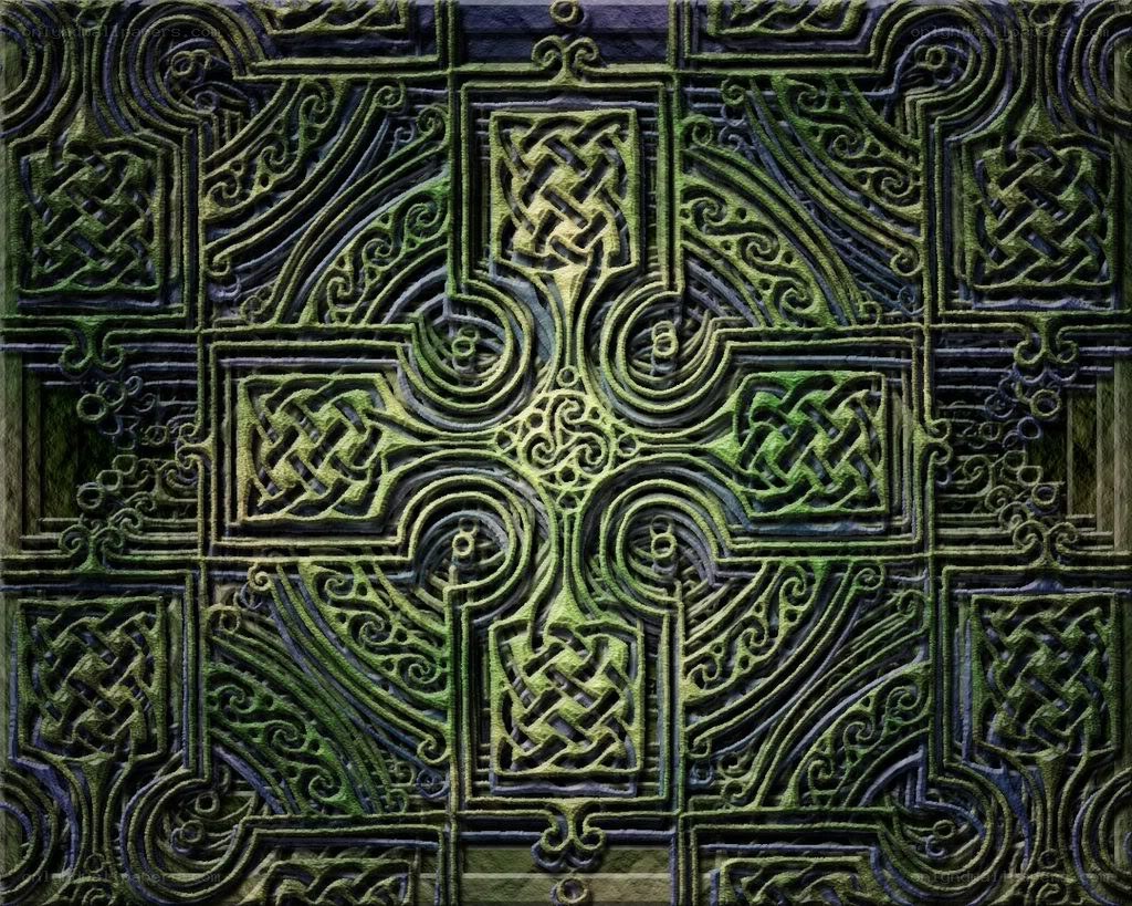 Celtic knot cross design