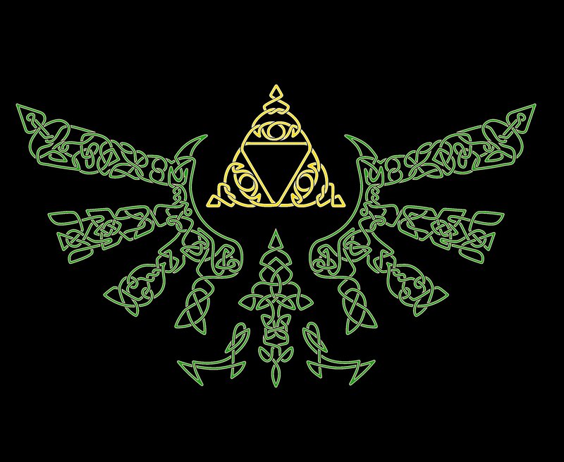 Celtic Knot Design — Green, Mystical