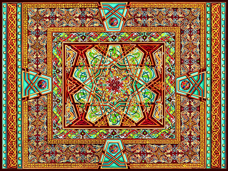 Celtic Knotwork Design — Red