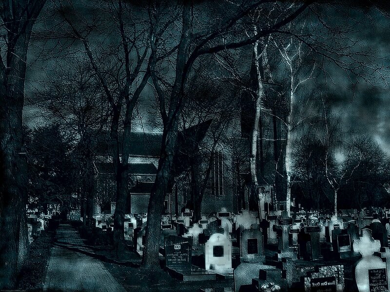 Cemetery at Night