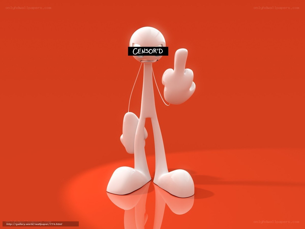 Censored stick figure