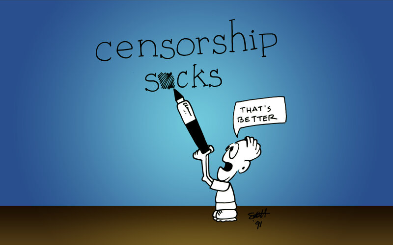 censorship sucks cartoon