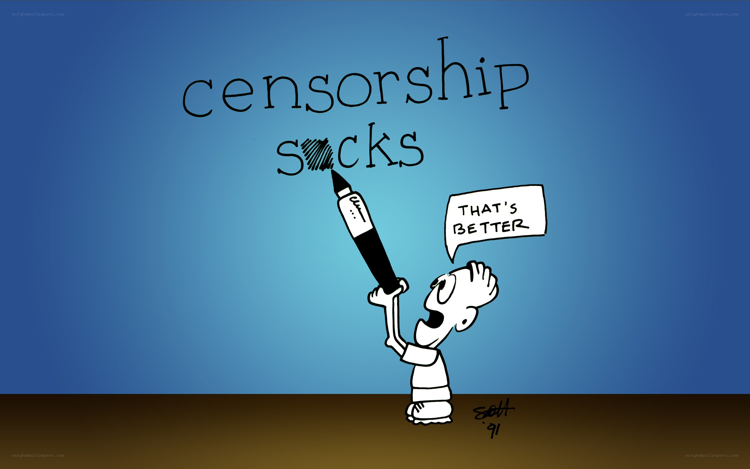 censorship sucks cartoon