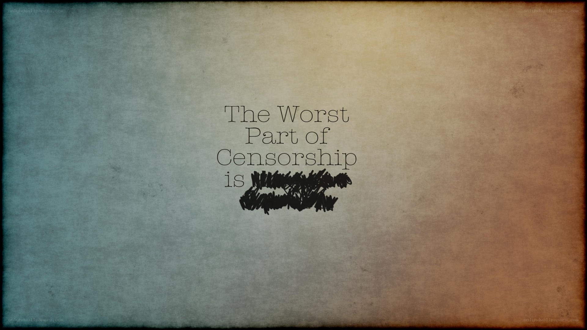 Censorship text with redaction