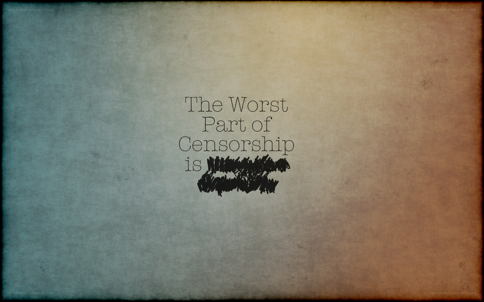 Censorship text with scribble