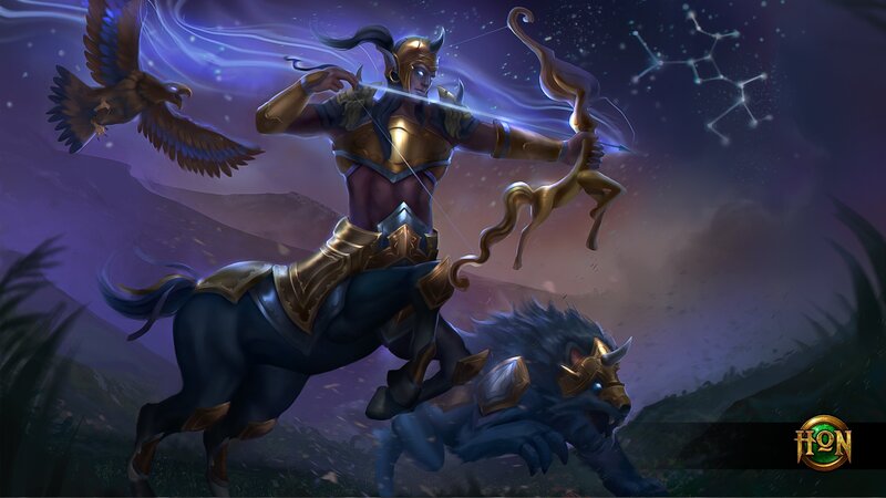 Centaur Archer on Horse — Purple