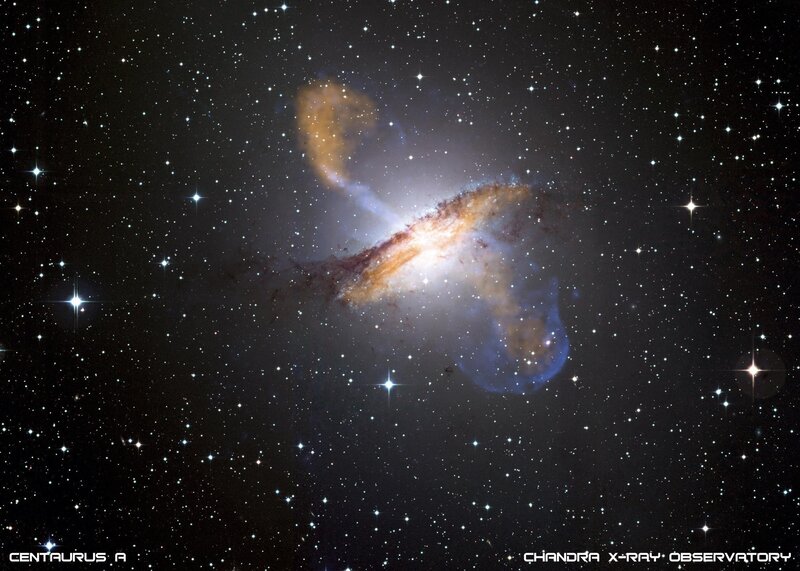 Centaurus a Galaxy — Black