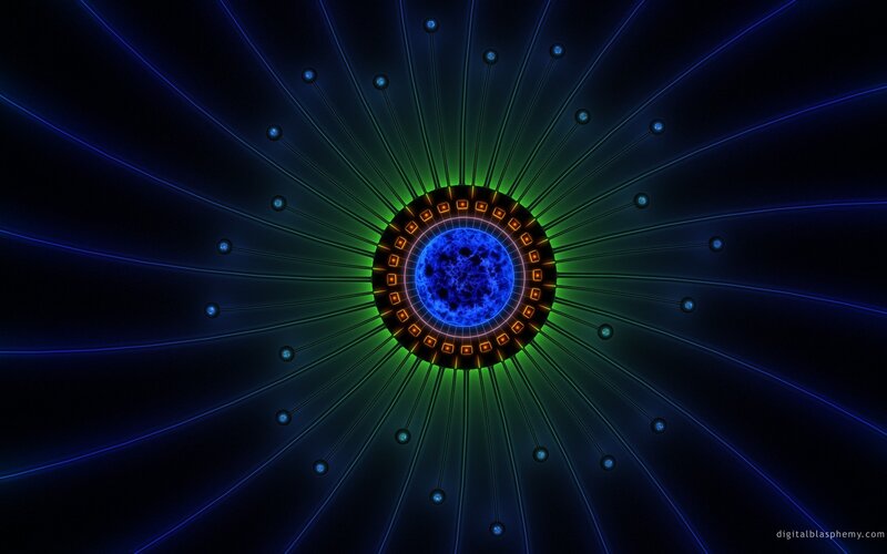 Central Blue Sphere — Cosmic