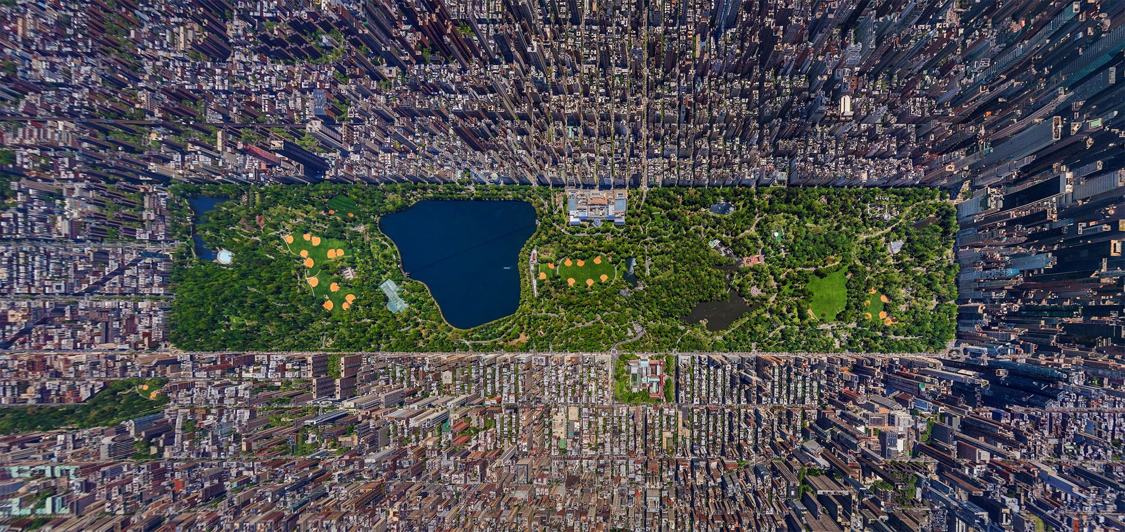 Central Park aerial view