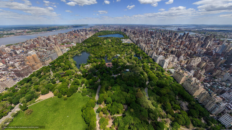 Central Park aerial view