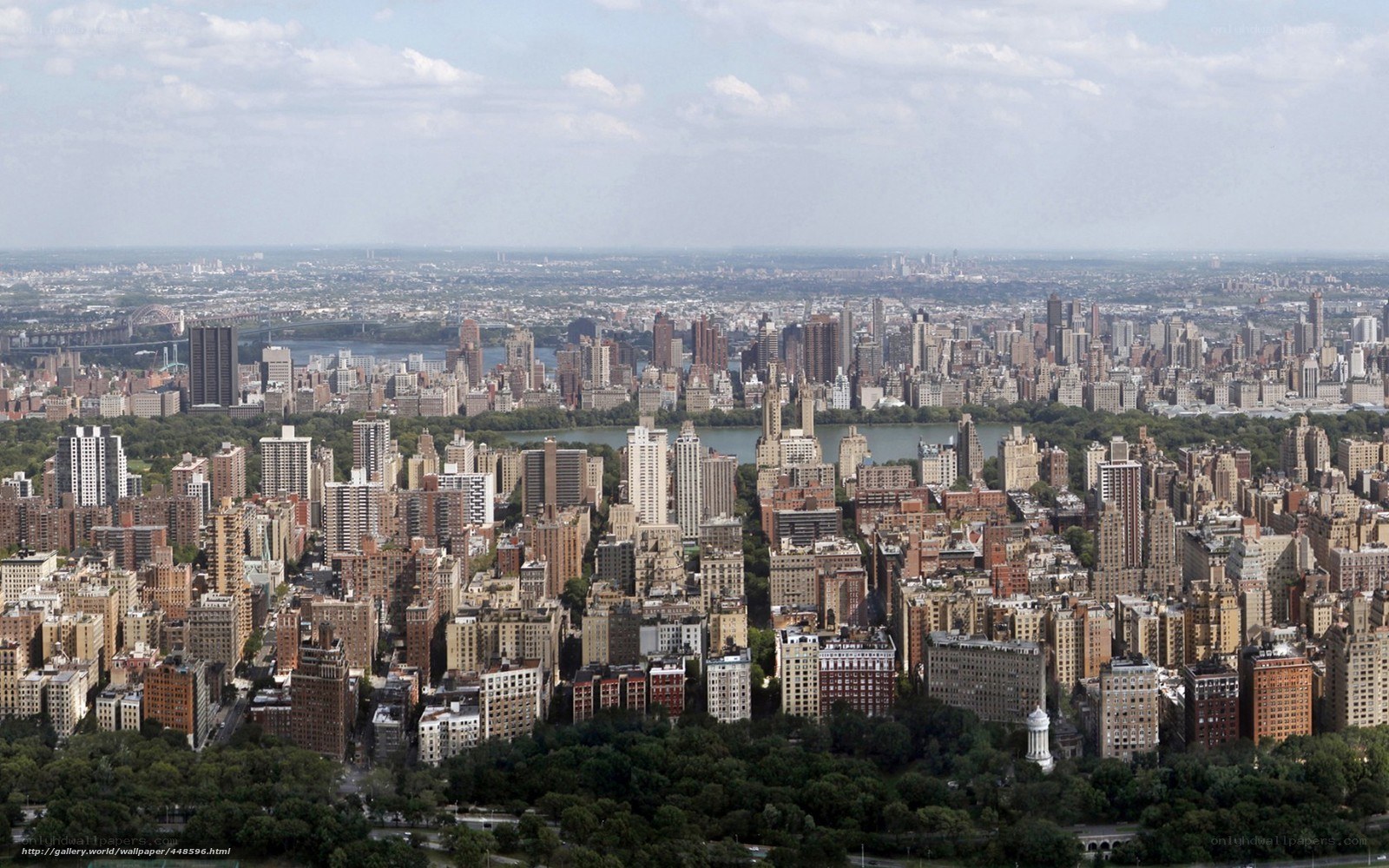 Central Park aerial view