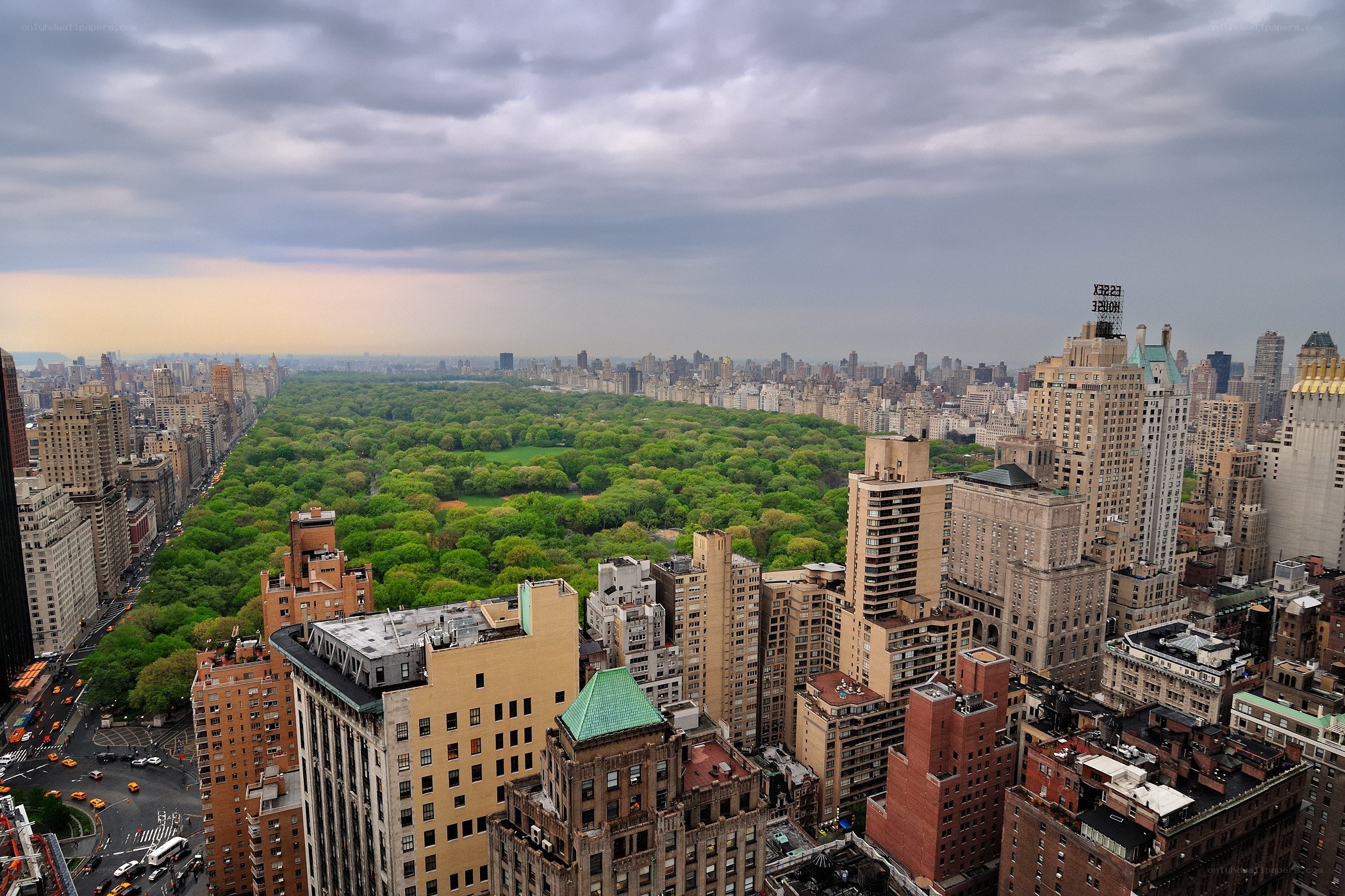 Central Park aerial view