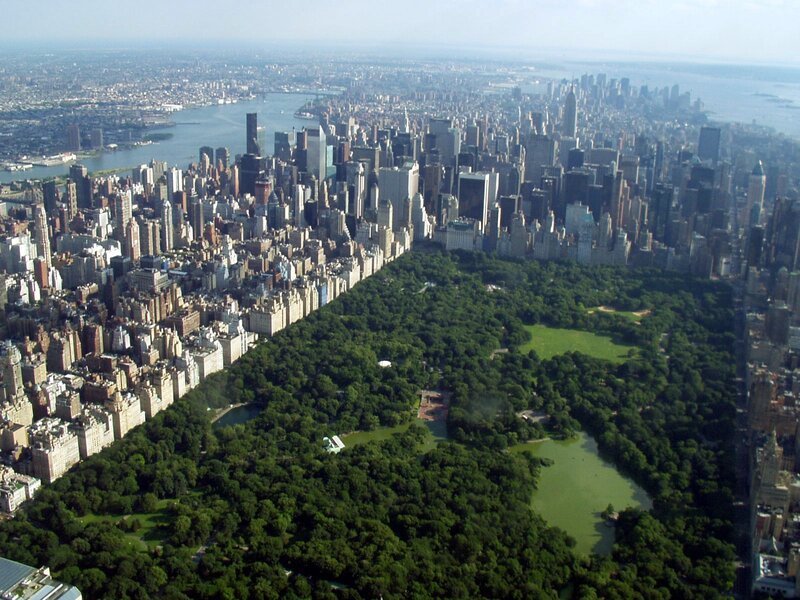 Central Park aerial view