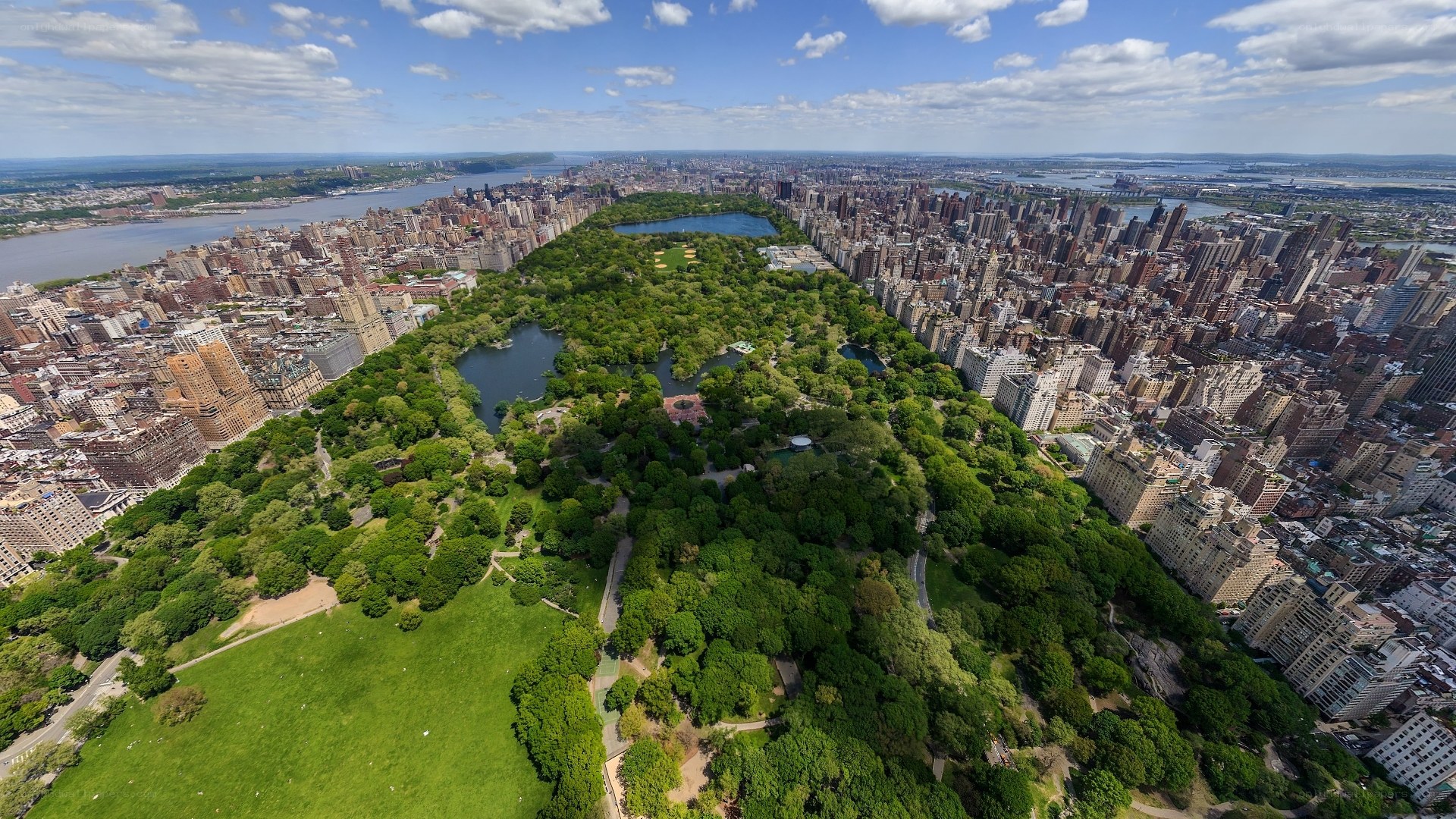 Central Park aerial view