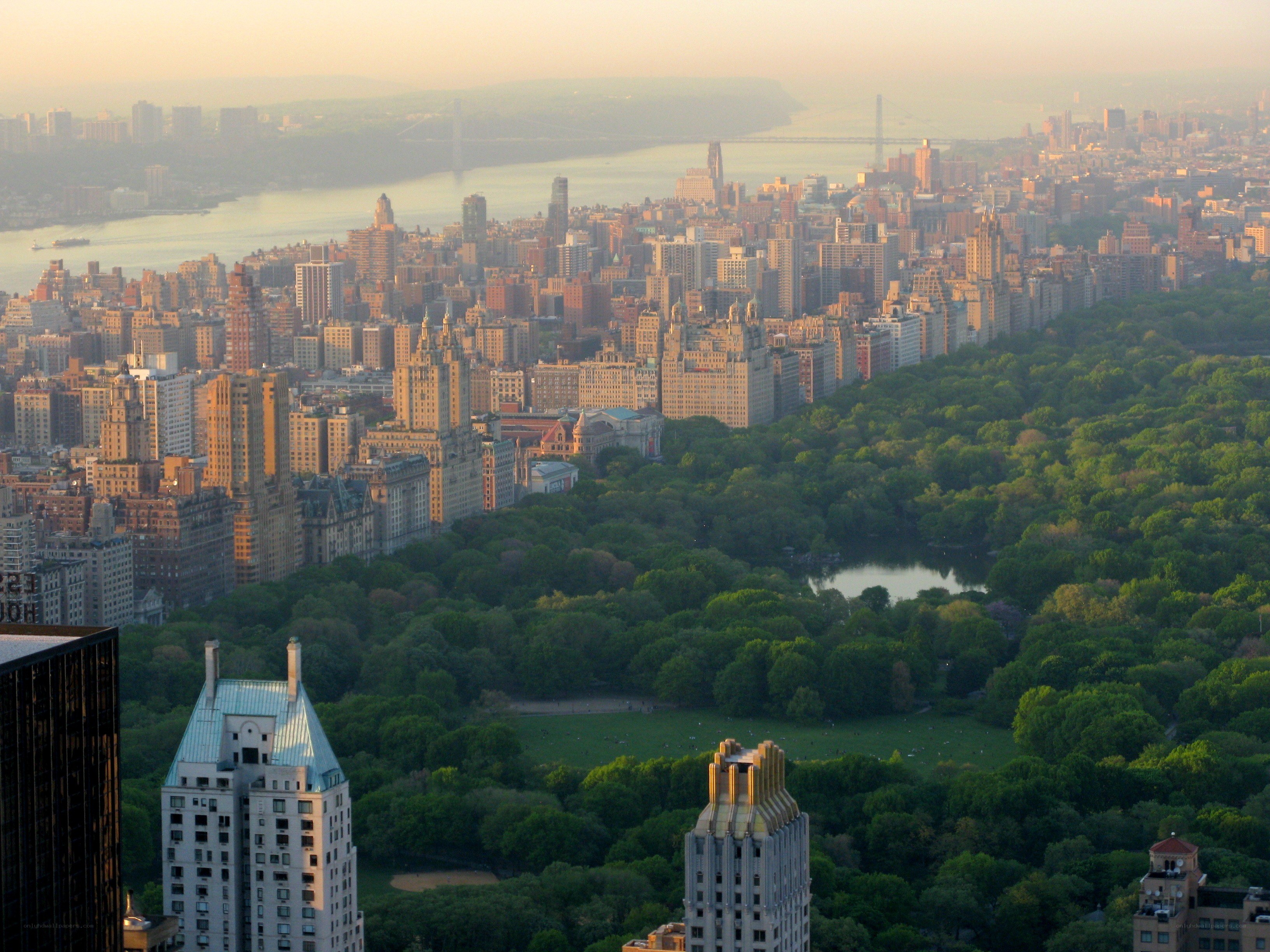 Central Park and Manhattan skyline