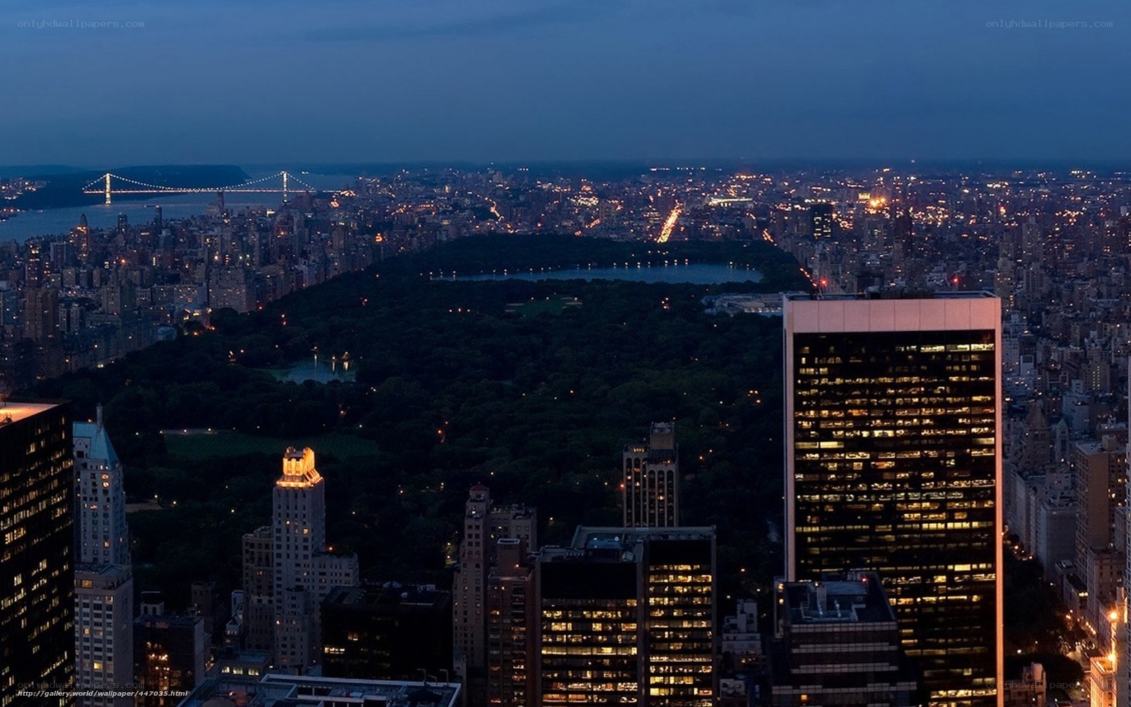 Central Park at dusk