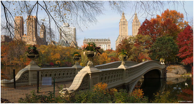 Central Park autumn scenery