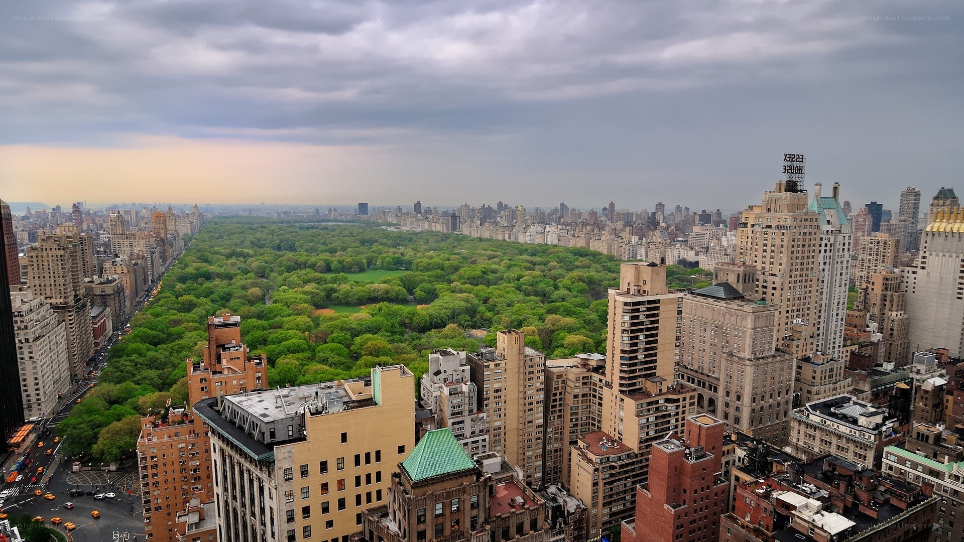 Central Park from a high vantage