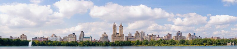 Central Park Skyline — Blue