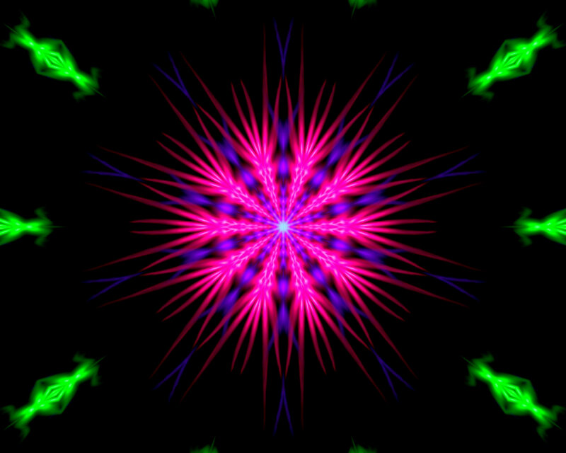 Central Starburst Pattern