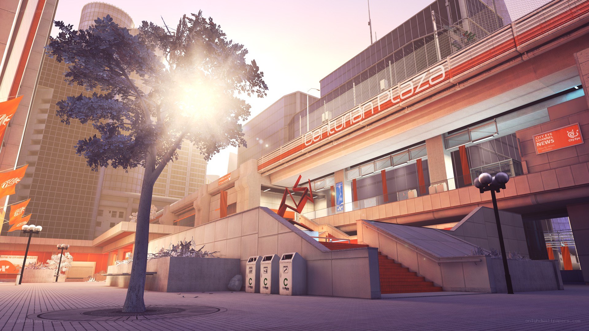 Centurion Plaza at sunrise
