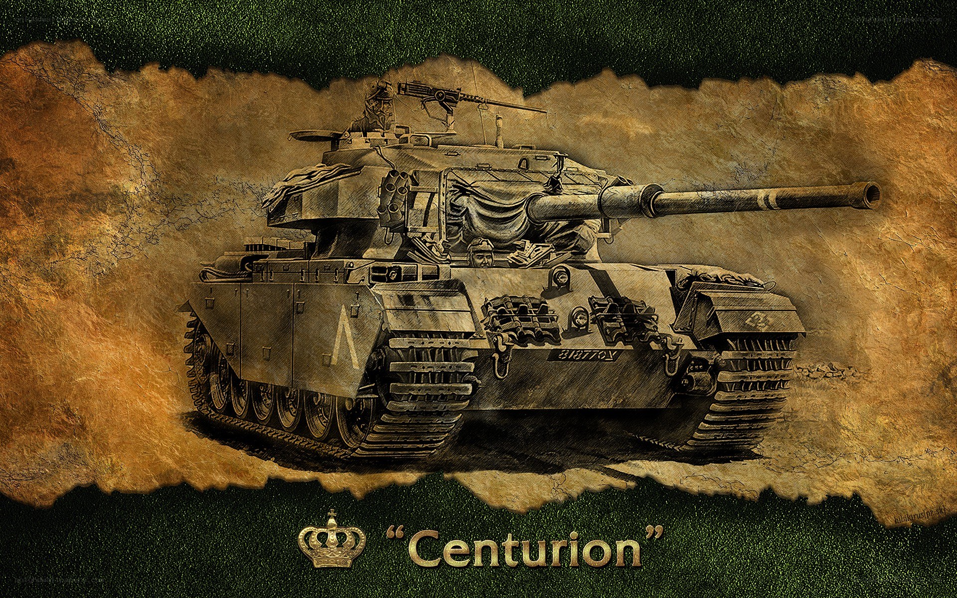 Centurion tank illustration